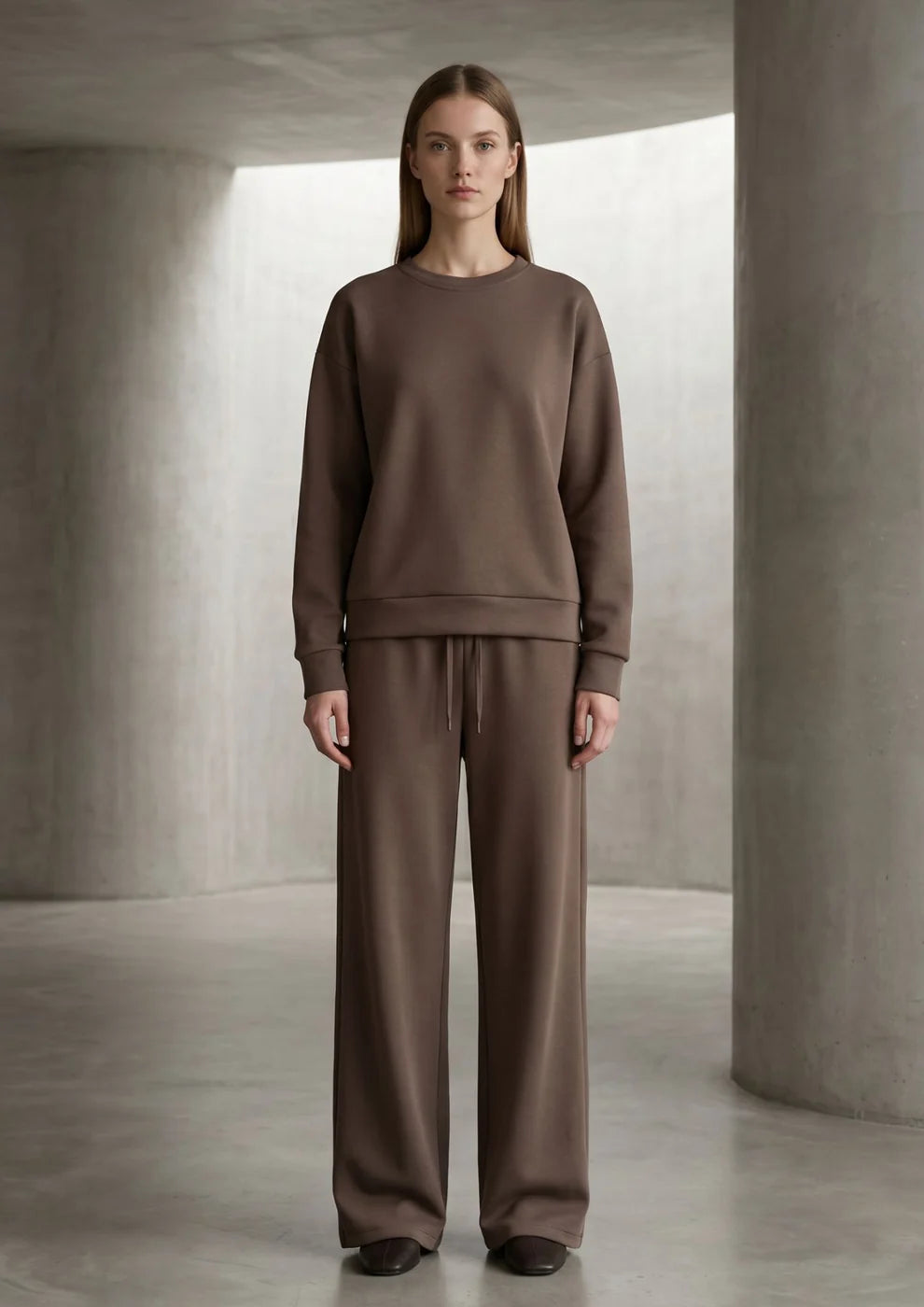 Felpa basic con pantalone
