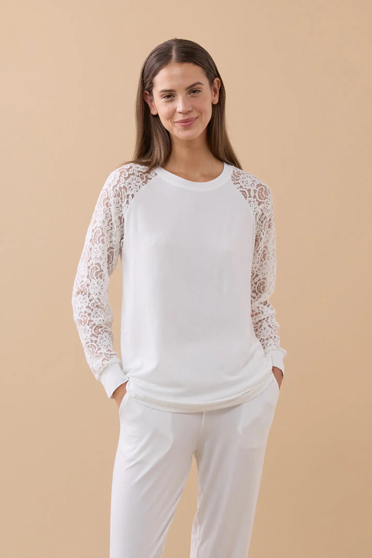 Pigiama donna modal e pizzo articolo easy