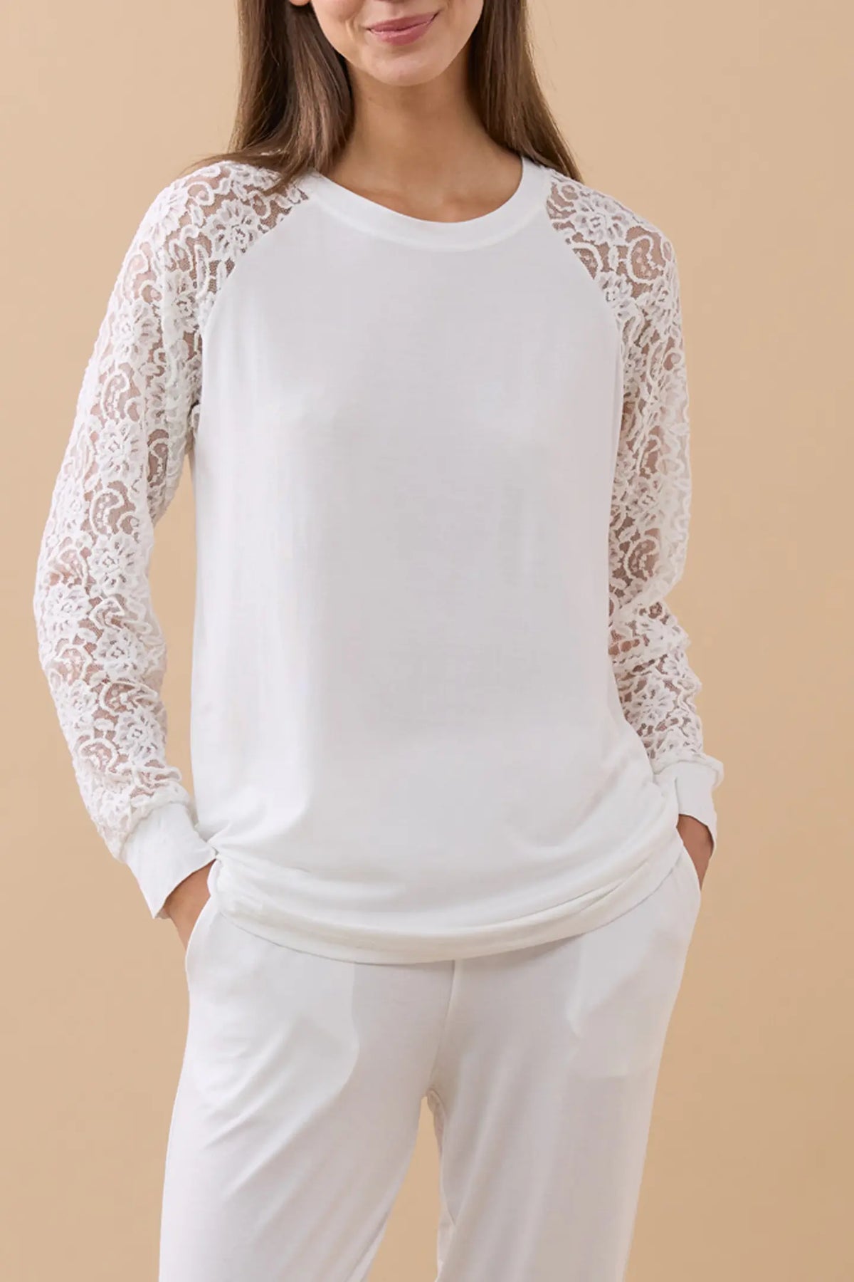 Pigiama donna modal e pizzo articolo easy