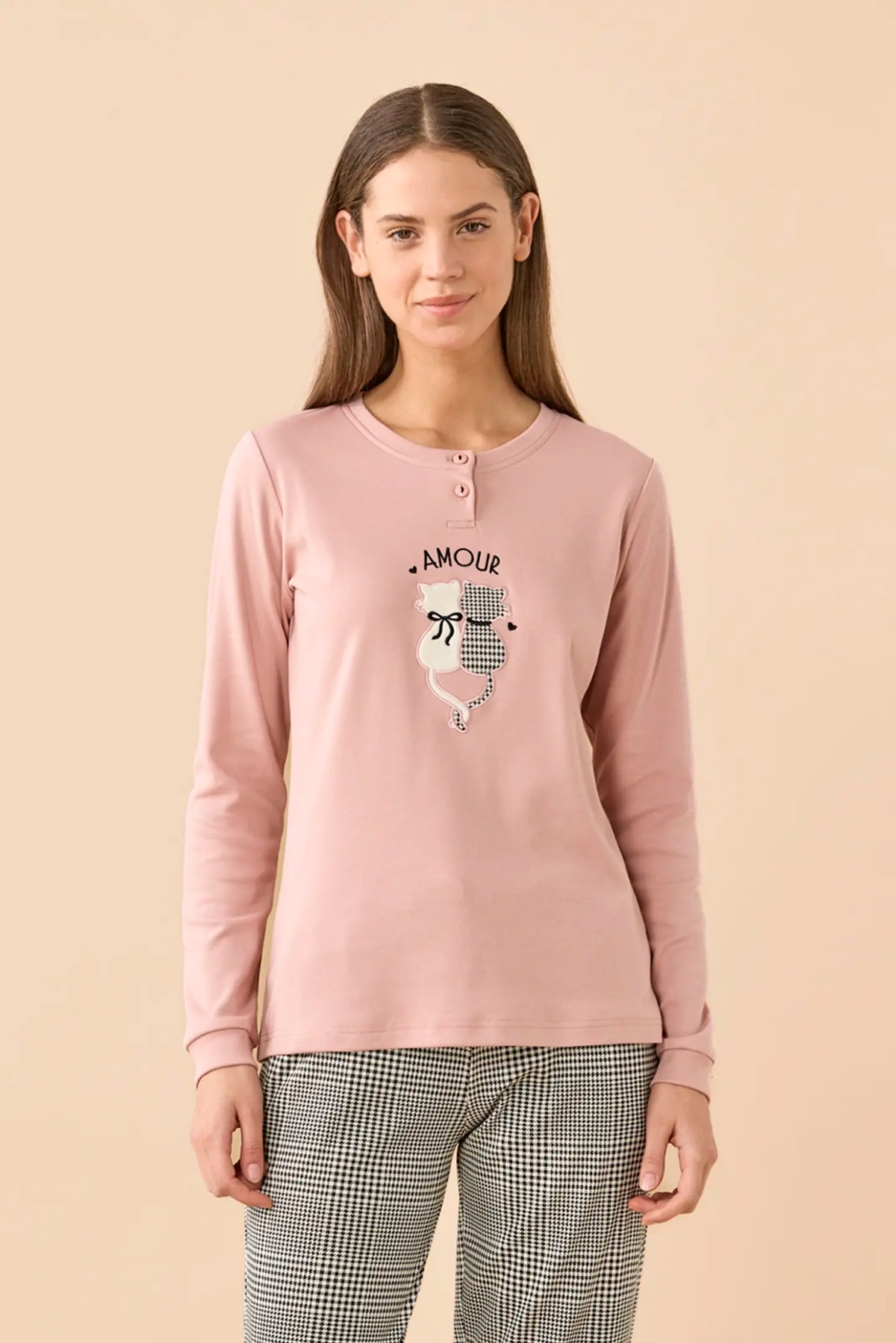 Pigiama donna invernale in caldo cotone articolo Prince