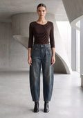 jeans balloon strass vintage