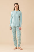 Pigiama donna invernale in caldo cotone felpato articolo Funny & Tartan