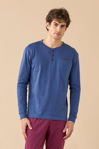 Pigiama uomo invernale in caldo cotone articolo Classic.