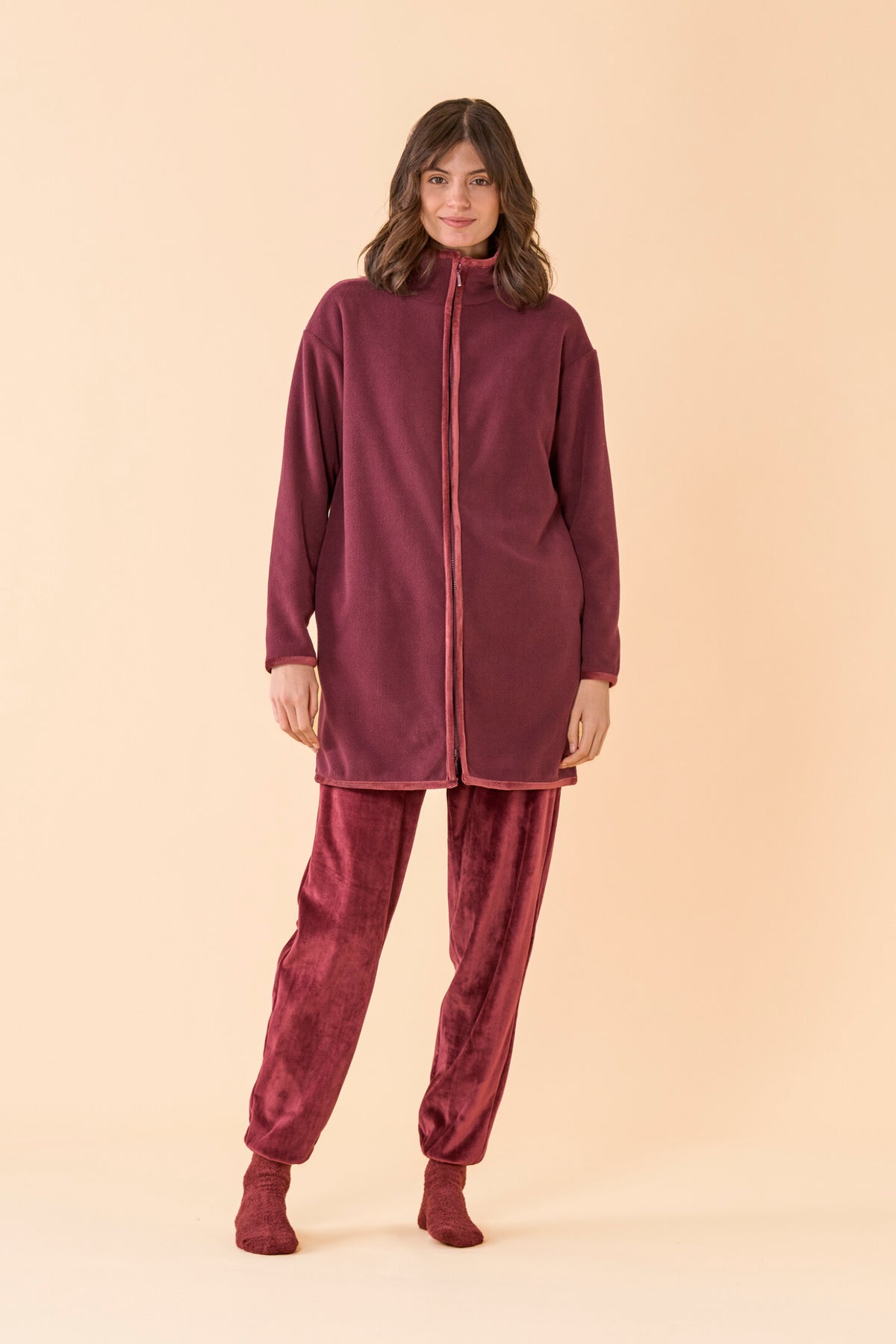 Vestaglia donna in micropile articolo Bloom