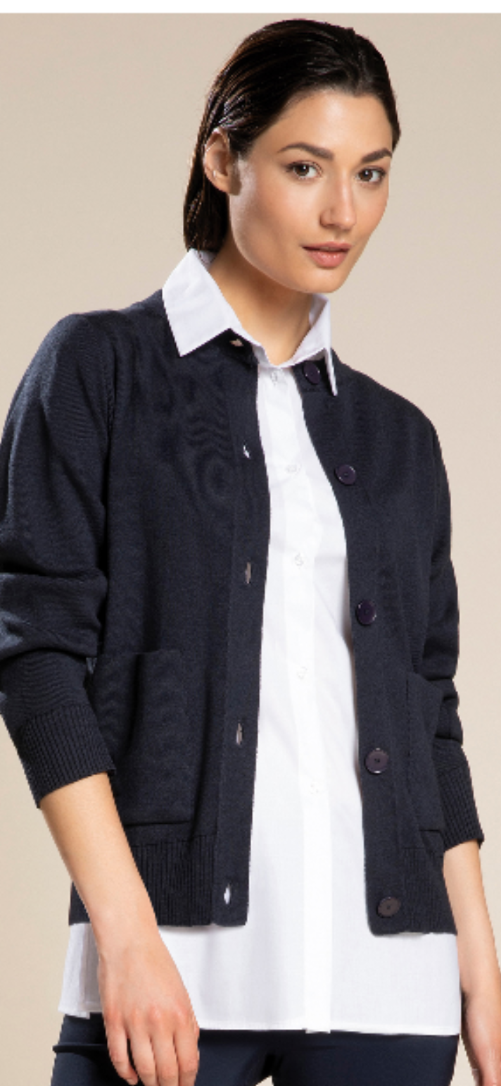 Cardigan in cotone con bottoni