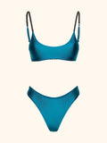 Bikini Donna Me fui Top con Slip fisso Petrolio