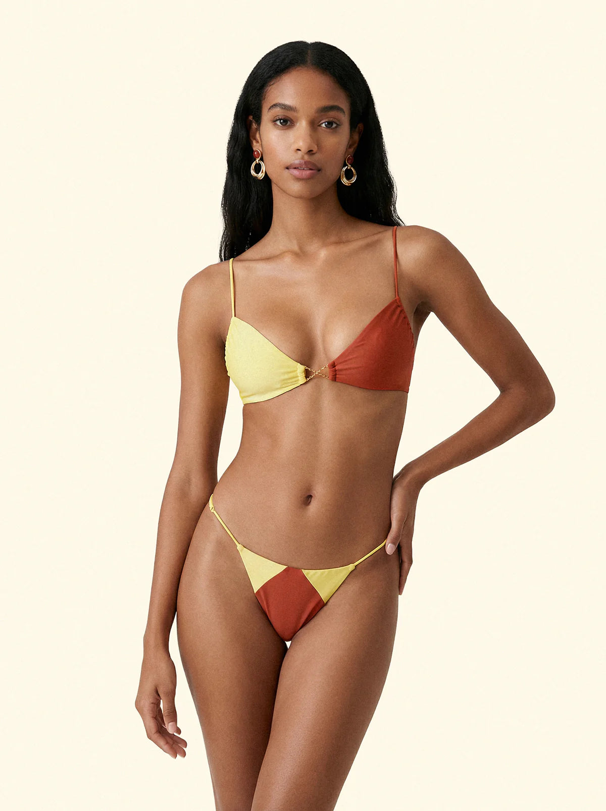 Bikini Donna Me Fui Fascia con Slip Regolabile Red Clay