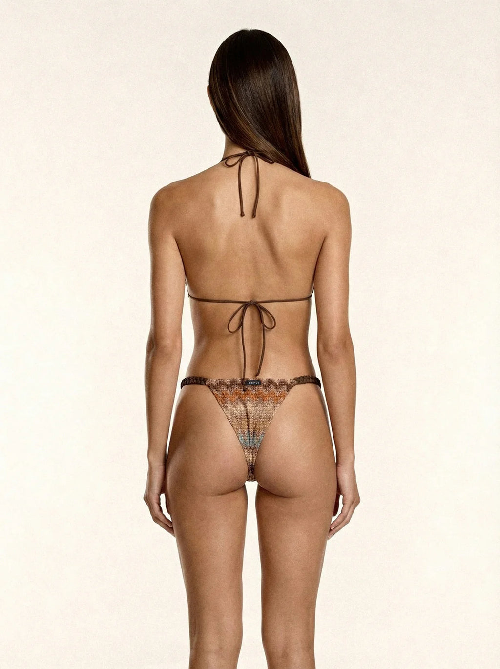 Bikini Donna Me Fui Triangolo con Slip fisso Multicolor