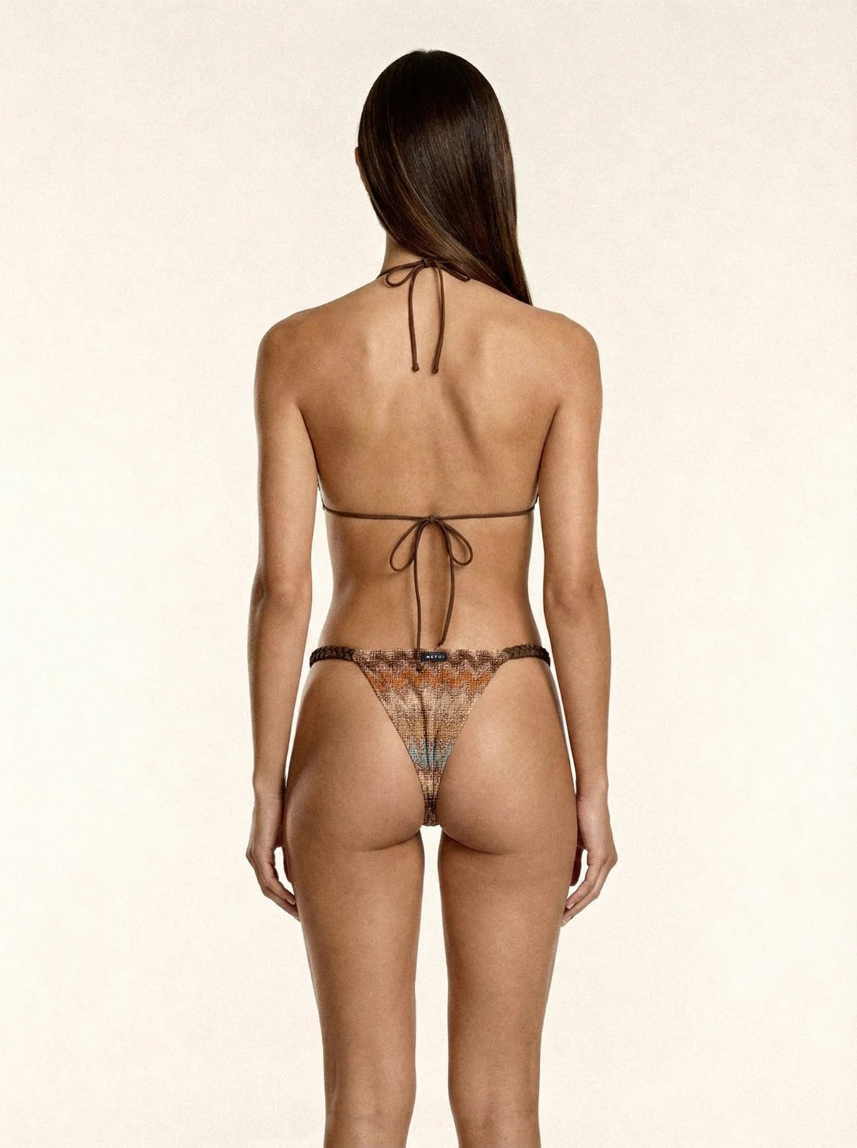 Bikini Donna Me Fui Triangolo con Slip fisso Multicolor