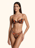 Bikini Donna Me fui Reggiseno ferretto con Slip Americano fisso Fantasia