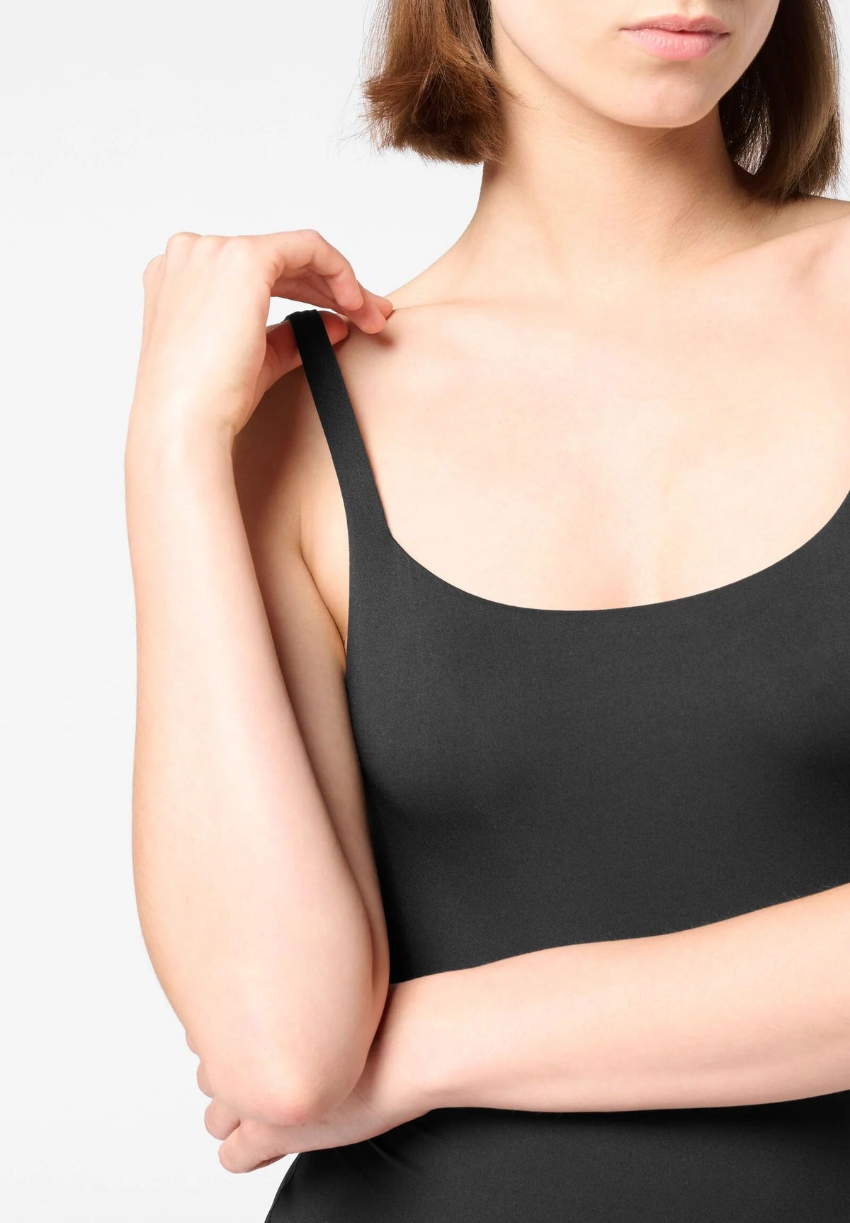 Body Spallina Stretta in Microfibra Elasticizzata Skinwear
