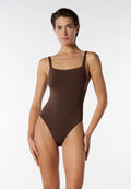 Body Spallina Stretta in Microfibra Elasticizzata Skinwear