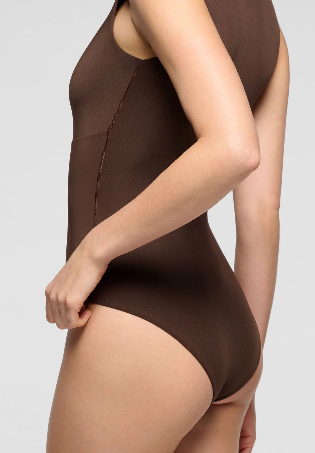 Body Smanicato in Microfibra Elasticizzata Skinwear