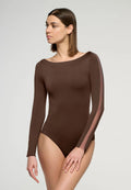 Body Maniche Lunghe Microfibra Elasticizzata Skinwear