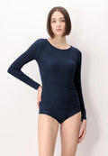 Maglia Manica Lunga in Micromodal e Cashmere Perfect Cashmere