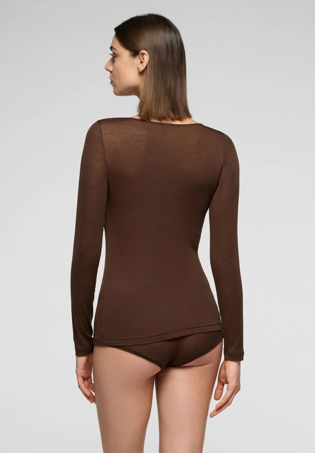 Maglia Manica Lunga in Micromodal e Cashmere Perfect Cashmere