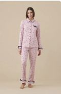 Pigiama donna caldo cotone romantic