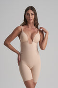 Body modellante con scollo a V profondo