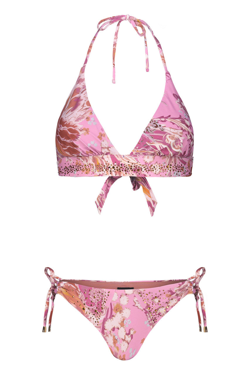 Bikini Triangolo vela con Strass e Slip Regular €227